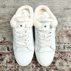 Brand New Kate Spade Fez Mule Size 8  Light Fawn/Natural